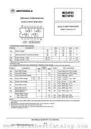 MC74F02 datasheet pdf Motorola