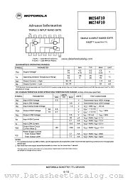 MC74F10 datasheet pdf Motorola