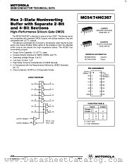 MC74HC367 datasheet pdf Motorola