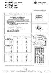 MCR235A datasheet pdf Motorola