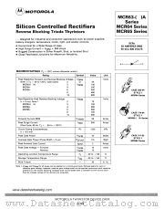 MCR64 datasheet pdf Motorola