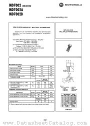 MD7002 datasheet pdf Motorola