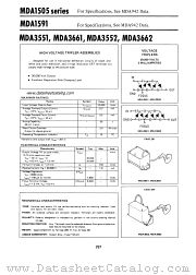 MDA3551 datasheet pdf Motorola