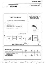 MFC4000B datasheet pdf Motorola