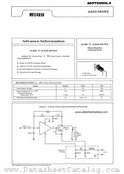 MFC4050 datasheet pdf Motorola