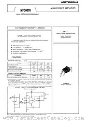 MFC6070 datasheet pdf Motorola