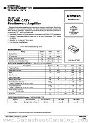 MFF324B datasheet pdf Motorola