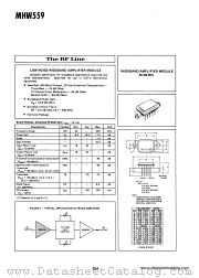 MHW559 datasheet pdf Motorola