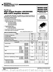 MHW6185-6 datasheet pdf Motorola