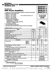 MHW707-1 datasheet pdf Motorola