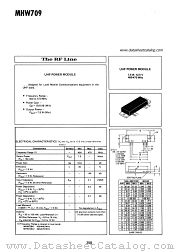 MHW709 datasheet pdf Motorola