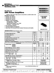 MHW803-1 datasheet pdf Motorola