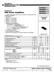 MHW851-3 datasheet pdf Motorola