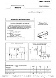 MIC5840 datasheet pdf Motorola