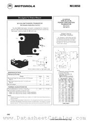 MJ10050 datasheet pdf Motorola