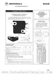 MJ10100 datasheet pdf Motorola