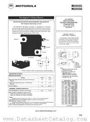 MJ10101 datasheet pdf Motorola