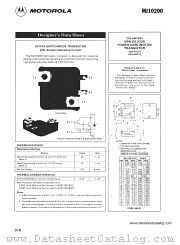 MJ10200 datasheet pdf Motorola