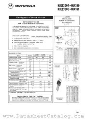 MJ13004 datasheet pdf Motorola
