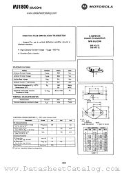 MJ1800 datasheet pdf Motorola