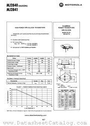 MJ2840 datasheet pdf Motorola