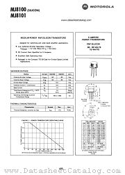 MJ8100 datasheet pdf Motorola