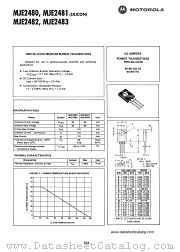 MJE2483 datasheet pdf Motorola