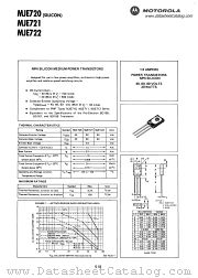 MJE721 datasheet pdf Motorola