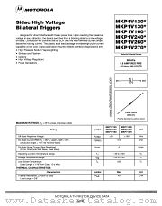 MKP1V260 datasheet pdf Motorola