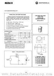 MLED610 datasheet pdf Motorola