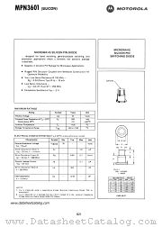 MPN3601 datasheet pdf Motorola