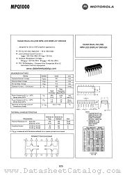 MPQ1000 datasheet pdf Motorola