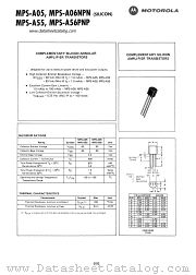 MPS-A55 datasheet pdf Motorola