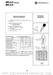 MPS-A13 datasheet pdf Motorola