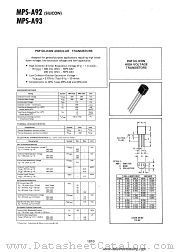 MPS-A93 datasheet pdf Motorola