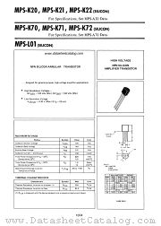 MPS-L01 datasheet pdf Motorola