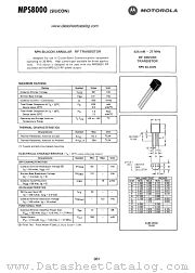 MPS8000 datasheet pdf Motorola