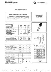 MPS8001 datasheet pdf Motorola