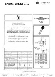 MPU6028 datasheet pdf Motorola