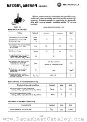 MR1205FL datasheet pdf Motorola