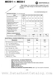 MR250-1 datasheet pdf Motorola