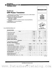 MRA0204-30V datasheet pdf Motorola