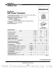 MRA0204-60 datasheet pdf Motorola