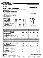 MRA1000-7L datasheet pdf Motorola