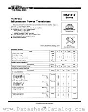 MRA1417-25A datasheet pdf Motorola