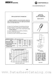 MRD810 datasheet pdf Motorola