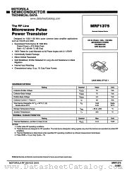 MRF1375 datasheet pdf Motorola