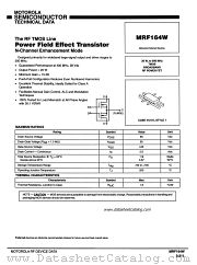 MRF164W datasheet pdf Motorola