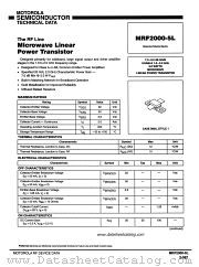 MRF2000-5L datasheet pdf Motorola