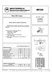 MRF428A datasheet pdf Motorola